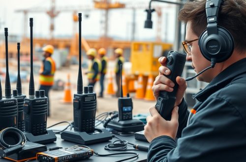 Профессиональная радиосвязь с рациями Baofeng, Kenwood, TDX и TYT на строительном объекте.